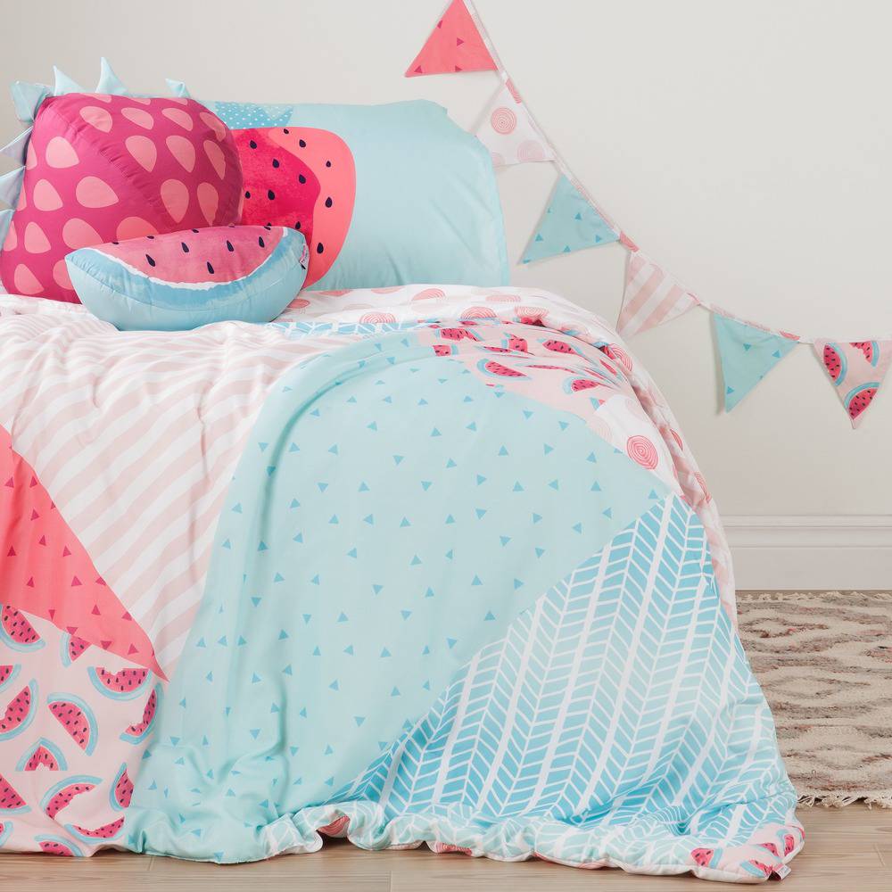 South Shore Dreamit Watermelons And Dots Comforter Set Throw