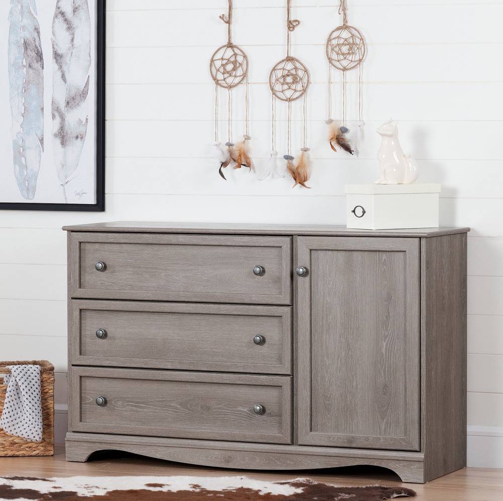 South Shore Savannah Storage Cabinet With 3 Drawers And 1 Door Dresser South Shore Furniture Canada