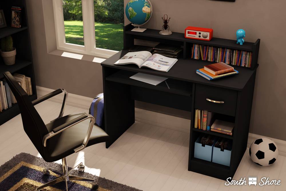 South Shore Axess Office Desk Modern Design Keyboard