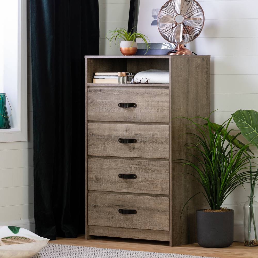 South Shore Sazena 4 Drawer Chest With Open Space South