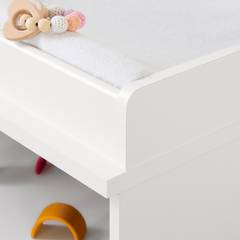 Pure White South Shore Reevo Changing Table with Storage