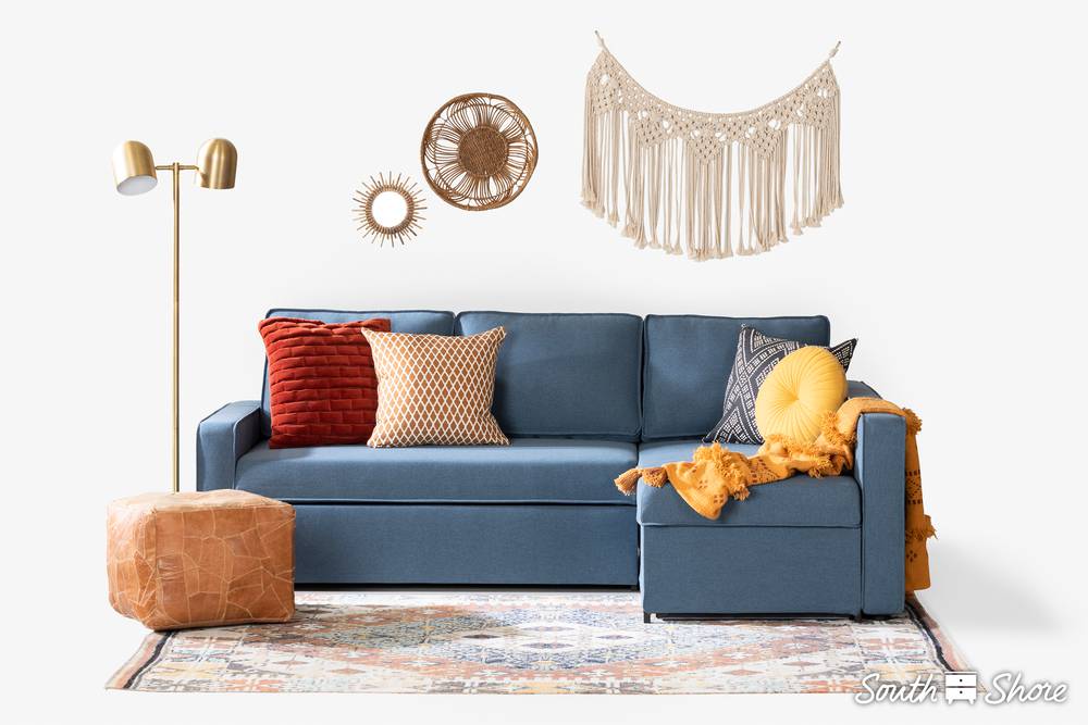 South Shore Liveit Cozy Sectional SofaBed with Storage South Shore