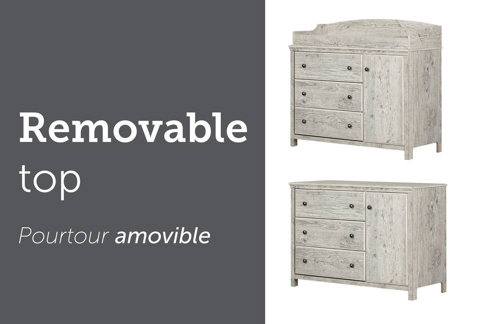 south shore cotton candy changing table